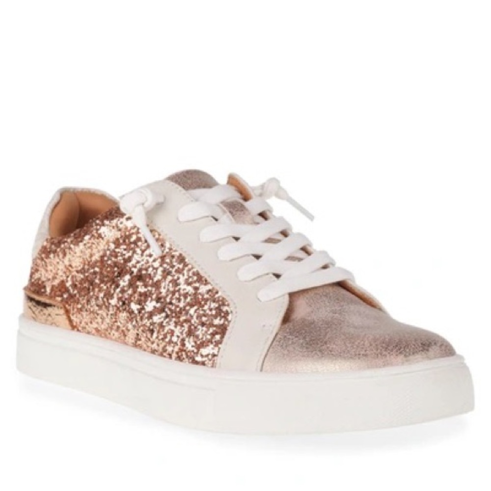 NEW Dolce Vita Abigale Rose Gold Sneakers